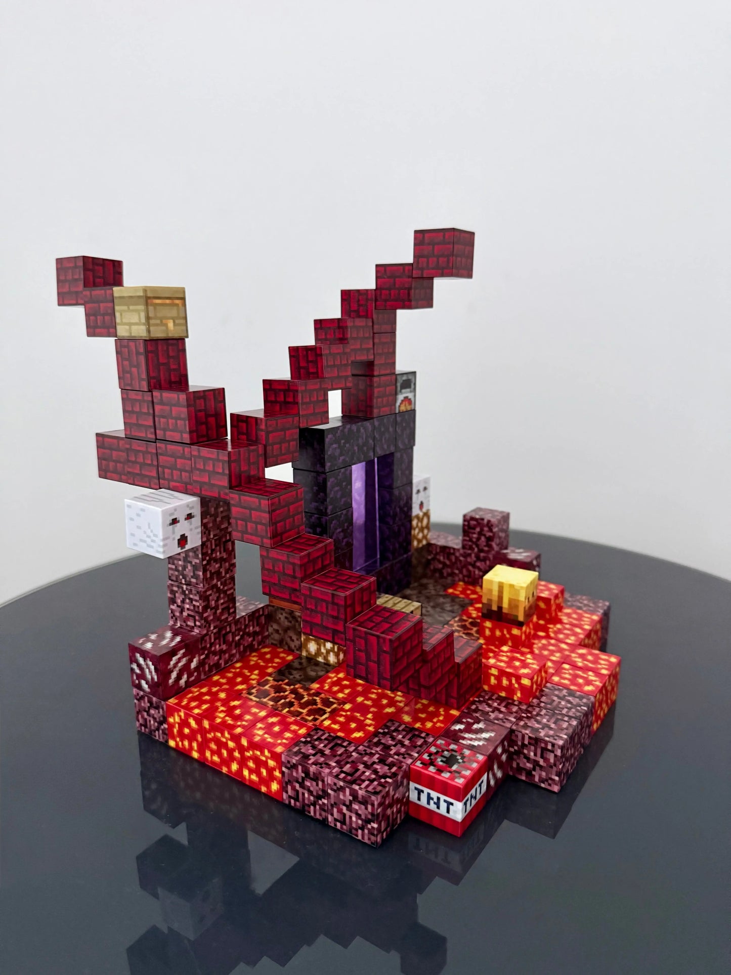 Magnetic blocks recreate Explore the Netherworld Set 