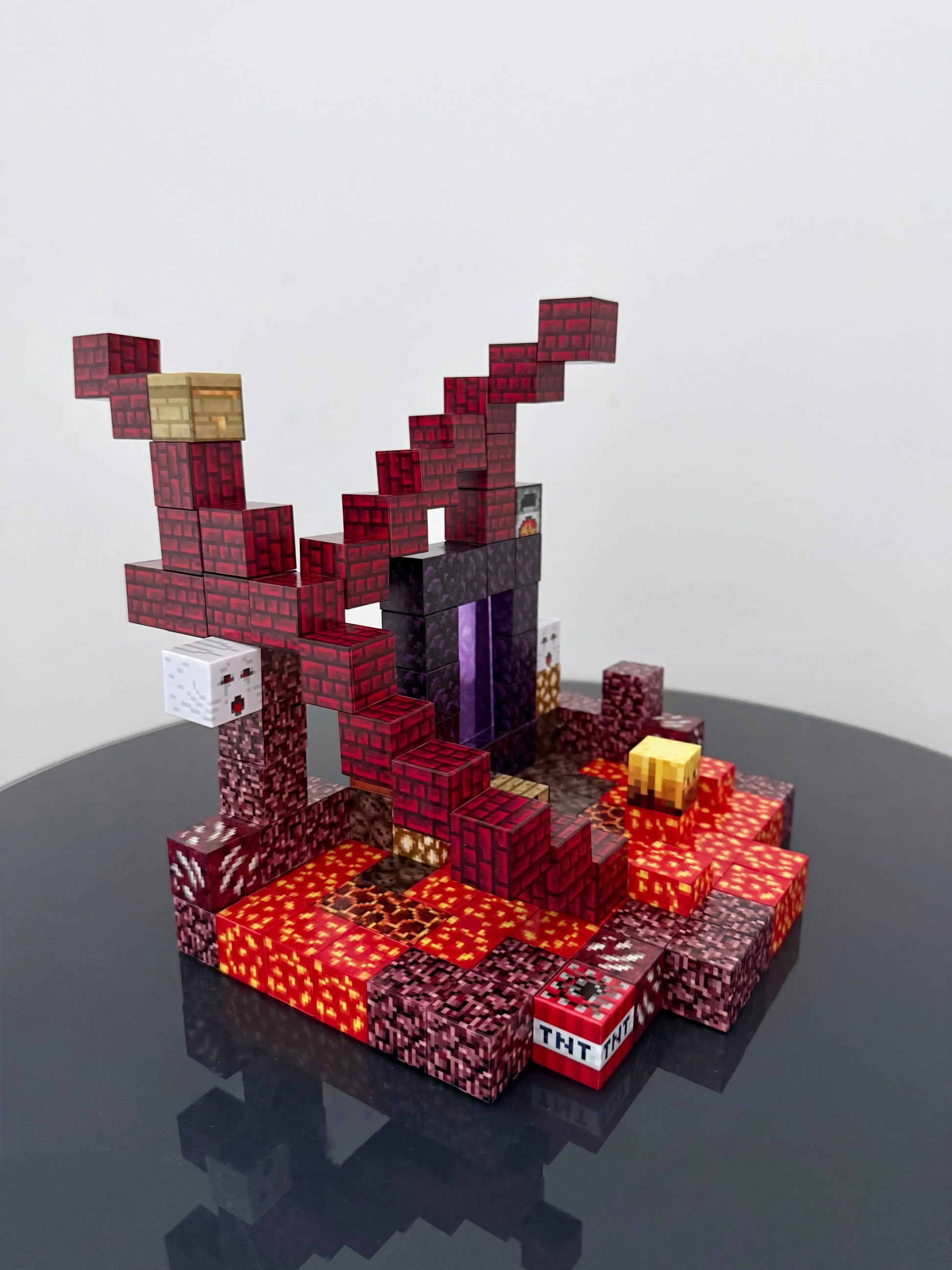 Magnetic blocks recreate Explore the Netherworld Set 