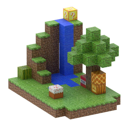Magnetic blocks recreate Minecraft Waterfall Set 