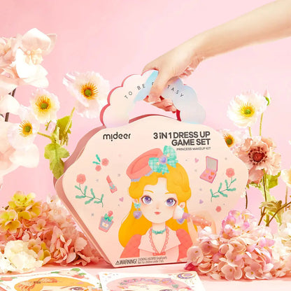 Mideer 3-in-1 make up / dress up set with easy carry packaging