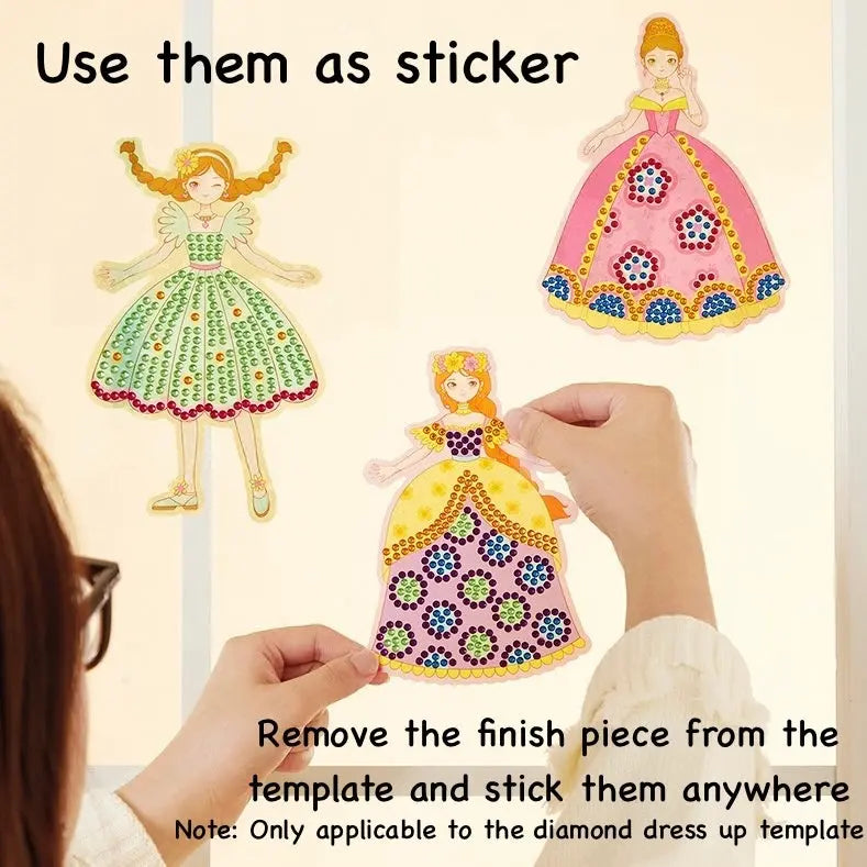 Using finished piece as sticker decorations 